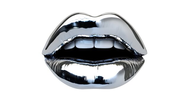 Chrome Silver Lips
