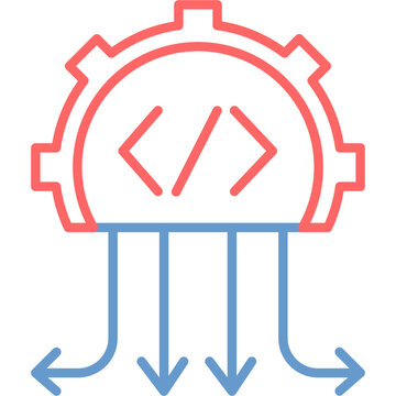 Multithreading Vector Icon