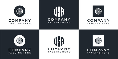 Fototapeta premium Collection of company logo designs.
