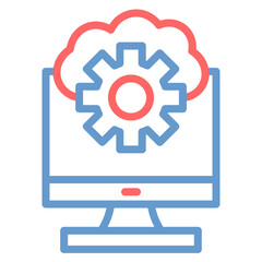 Fototapeta premium Cloud Migration Vector Icon