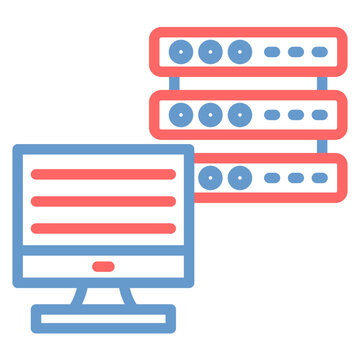 Dedicated Server Vector Icon