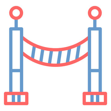 Queue Barrier Vector Icon
