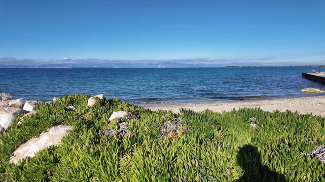 Amazing Landscape of coastline of Thassos island, East Macedonia and Thrace, Greece 