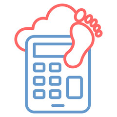 Carbon Footprint Calculator Vector Icon © SAMDesigning