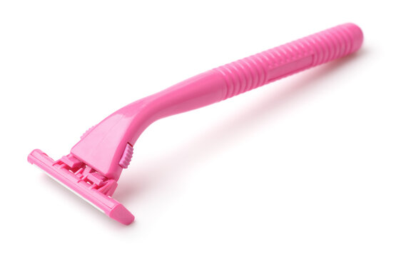 Pink plastic shaver