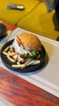 Camera Shot of Cheezy Zinger