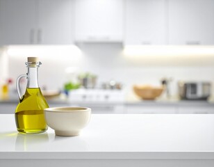 Fototapeta premium Kitchen Appliances on Table with Blurred Background