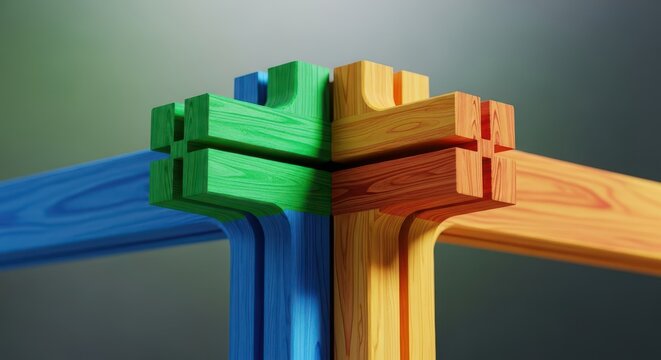 Engineered composite wood products demonstrating sustainable structural capacity for futuristic, green architecture designs, Wood, background, abstract