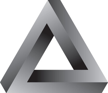 Escher illusion triangle