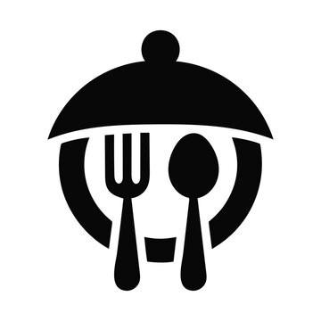 Restaurant Food Service Icon Logo Design Illustration