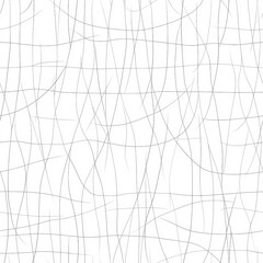 Obraz premium Thin gray line pattern on white background creating abstract tangled grid with delicate motion