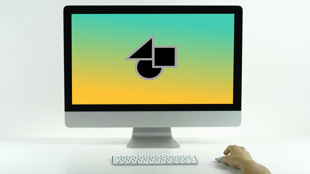 Desktop Mockup 14 Scroll Up Double &ndash; Modern Computer Screen Presentation, Animated Display for Website and App UI UX Showcase, Professional Digital Interface Template