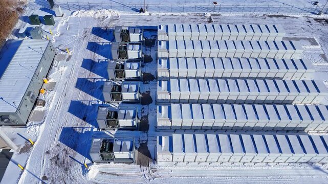 Slocum Battery Energy Storage Project generating clean energy in Trenton, Michigan, USA - Jan 2026