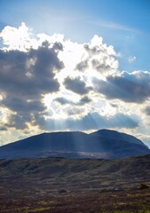 Obraz premium mountain landscape with clouds in Scottland, UK