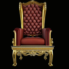 Fototapeta premium vintage red THRONE