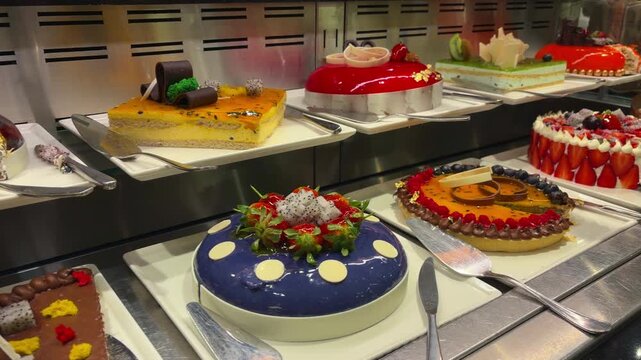 Diverse Selection Of Desserts Presented With Decorative Touches And Inviting Ambiance