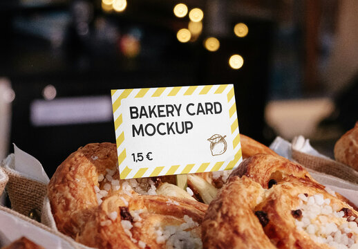Bakery Card Mockup