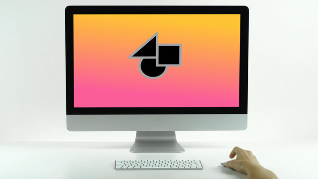 Desktop Mockup 13 Scroll Down Double &ndash; Modern Computer Screen Presentation, Animated Display for Website and App UI UX Showcase, Professional Digital Interface Template
