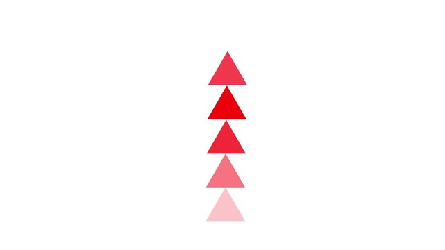 Minimal right arrow pointer icon representing navigation, direction, forward action, or next step.
abstract arrow pointing graphic animation. Up to Down -directional arrow loop animatio.