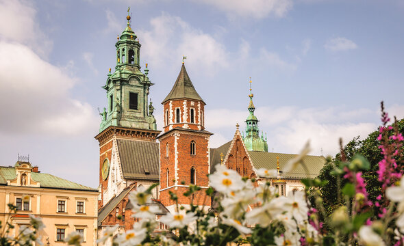 Wawel Cathedral and Vicars house in Wawel Royal Castle in Krakow, Lesser Poland Voivodeship of Poland