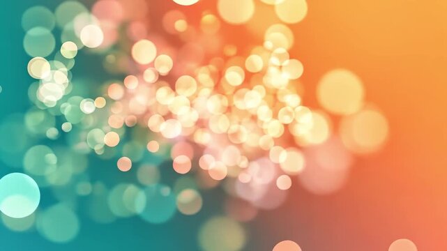 Soft Bokeh Background with Colorful Lights and Dreamy Atmosphere