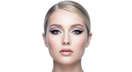 Fototapeta premium Beauty Portrait of a Young Woman with Glamorous Makeup