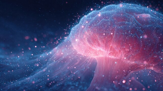 Brain activity concept with nootropics and cognitive stimulation