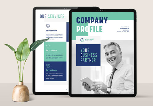 Digital Company Profile Layout