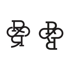 Obraz premium Modern Monogram Logo Design. Intertwined Initials Concept. Elegant Vector.