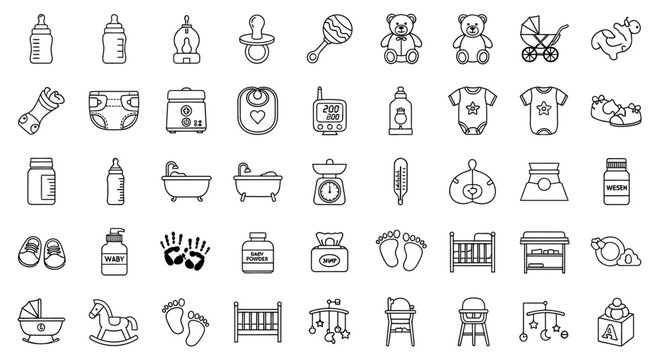 Baby items and nursery furniture.