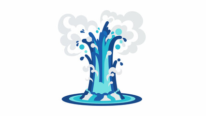 Fototapeta premium Splash Water Droplet Fountain Effect.