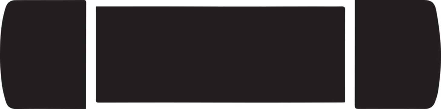 Electrical Fuse Safety Component Silhouettes