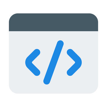 Web Development Flat Icon Vector, Colorful Coding and Programming Symbol for Developer and Web Design Concept