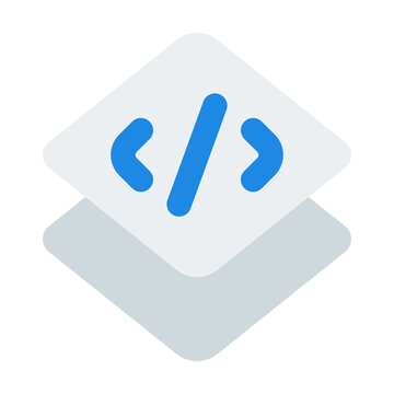 Stack Flat Icon Vector, Colorful Coding and Programming Symbol for Developer and Web Design Concept