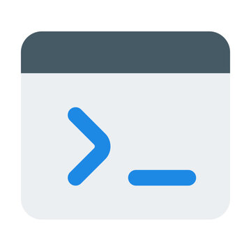 Terminal Flat Icon Vector, Colorful Coding and Programming Symbol for Developer and Web Design Concept