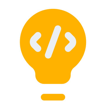 Creative Flat Icon Vector, Colorful Coding and Programming Symbol for Developer and Web Design Concept