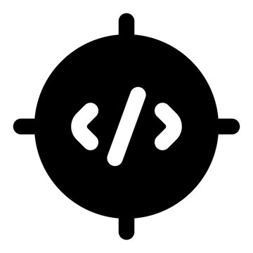Debug Glyph Icon Vector, Solid Coding and Programming Symbol for Developer and Web Design Concept