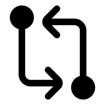 Code Compare Glyph Icon Vector, Solid Coding and Programming Symbol for Developer and Web Design Concept