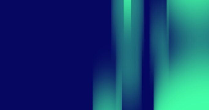 Abstract navy and mint green background with blurry vertical stripes. Modern digital gradient pattern for technology branding, presentations, and data visualization
