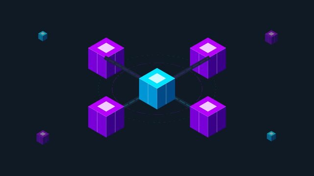 Abstract Isometric Concept of Decentralized Network and Blockchain Technology