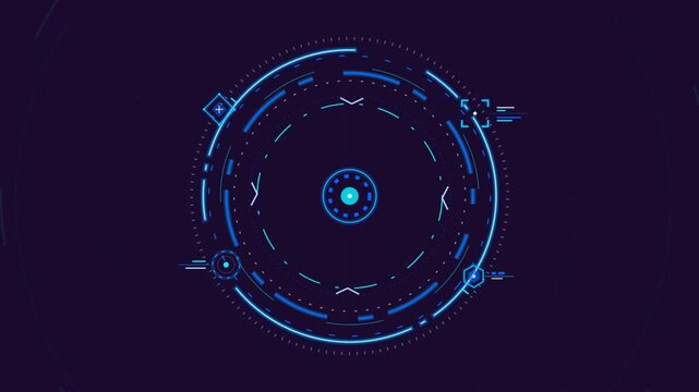 Futuristic Abstract HUD Interface Element