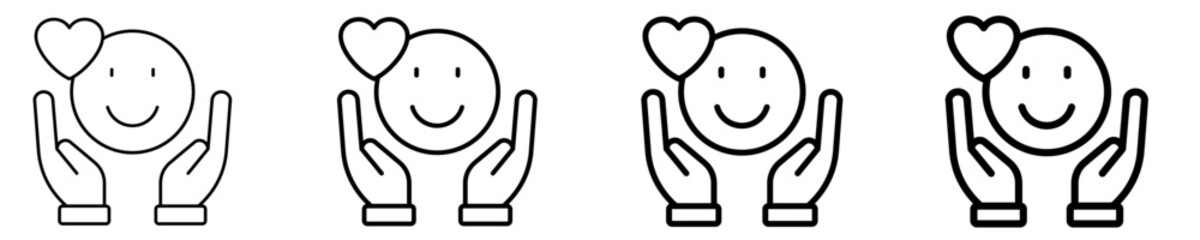 Obraz premium Gratitude Icon Set Different Style Collection 