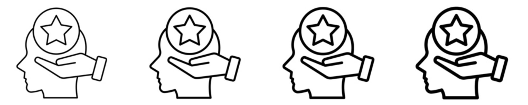 Personal Values  Icon Set Different Style Collection
