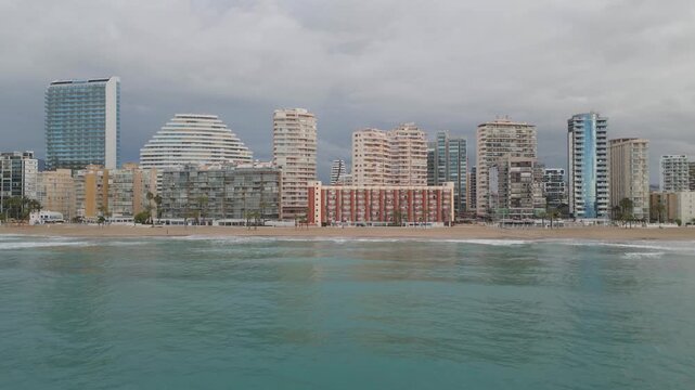 Calpe skyline on a cloudy day