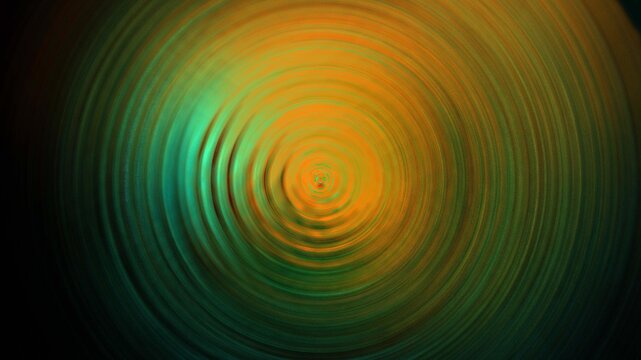 Circular lines with a color gradient. Spira illustration. Round, various formats, design element. Abstract, colorful geometric shape in a green-brown gradient.