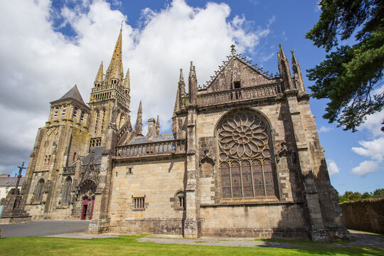 Basilica of our Lady of Le Folgo&euml;t in Brittany - France