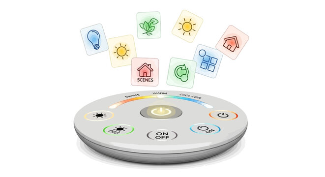 Smart home remote control device.