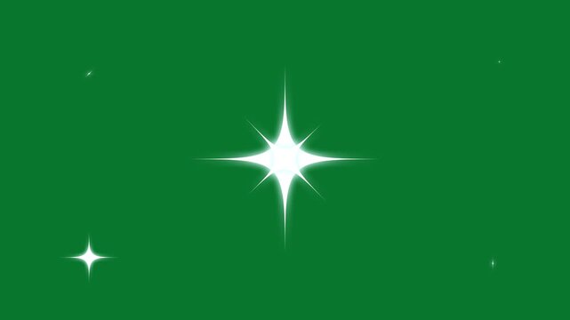 White glitter sparkle trail animation, glowing pixie dust burst, Christmas stars sparkle line, doodle magic path, shimmering particles twinkle effect on green background
