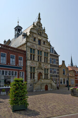 Fototapeta premium View of the historic town hall in Brouwershaven, Zeeland, Netherlands