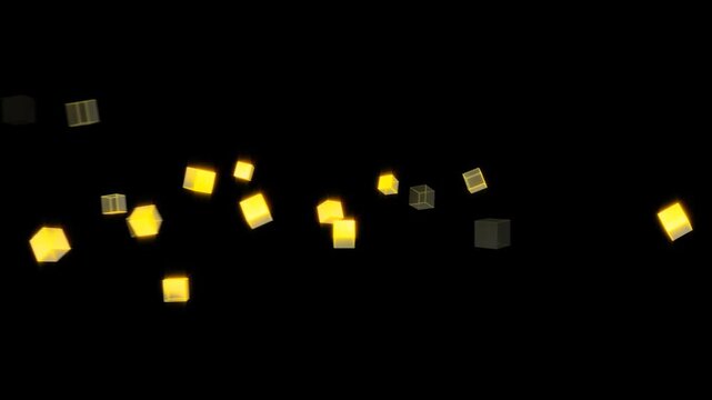 キューブ立方体パーティクル背景2種